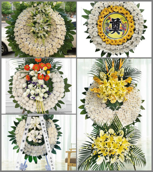 广东中山市横栏镇六沙村花圈速递
